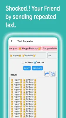 Text Repeater - Love 3K android App screenshot 0